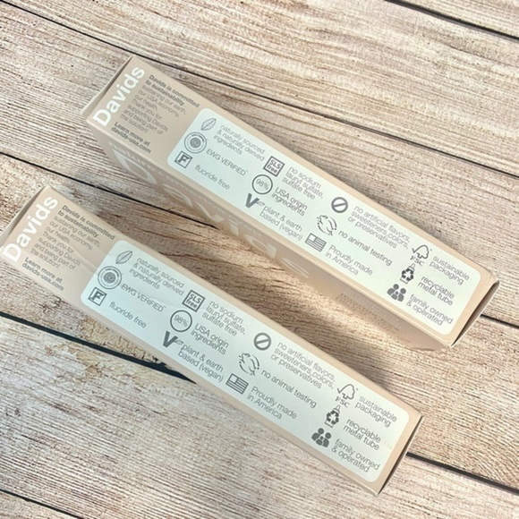 David’s Premium Natural Toothpaste Whitening Herbal Citrus Peppermint x2 - Picture 3 of 6